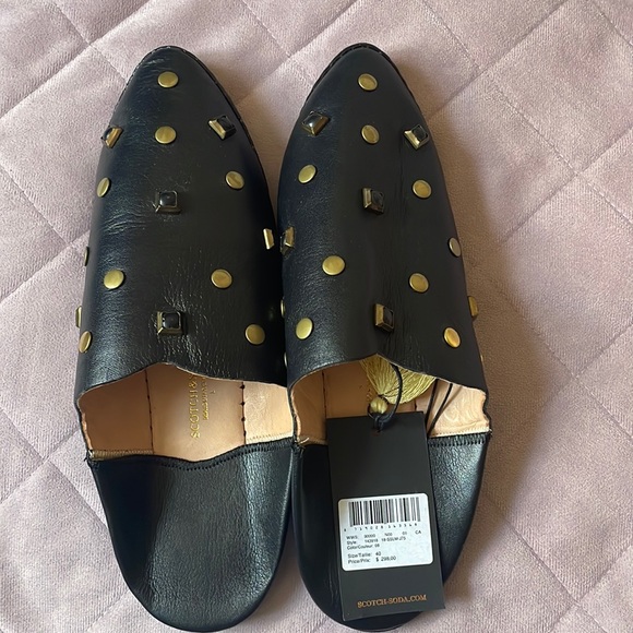 Scotch & Soda Shoes - Studded Leather mules